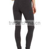 Hot Sales Breathable Spandex Fabric Full-length Pull-on Leggings With Wide Elastic Waistband thumbnail-2