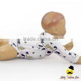 Autumn& Winter Infant Cute Panda Pattern Printed Long Sleeve Warm Newborn Baby Bodysuit Romper Clothes thumbnail-2