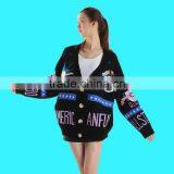 Embroidery Cardigan Kimono 2017 Winter Fashion Girl Loose Cardigan Sweater thumbnail-5