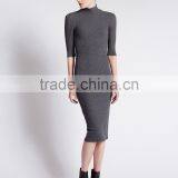 Funnel Neck Bodycon Dress New thumbnail-1