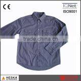 Plain Color Cotton Mechanic Wear Work Two Pocket Shirts thumbnail-2