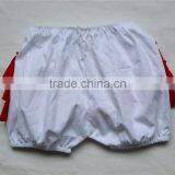 2017 Summer Little Angel Beautiful Ruffle Shorts Baby Girls White Red Color Ruffle Shorts thumbnail-2
