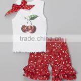 Wholesale in China Baby Girls Tank & Ruffle Shorts Set New Model Kids Beautiful Clothes thumbnail-2
