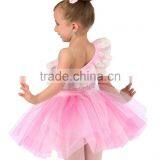 2017 Hot- New Kids Stage Wear-one Shoulder Nice Lace Children Tutu Dress thumbnail-2