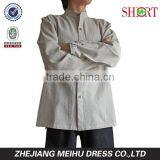 Unisex Men's Hemp Banded Collar Shirt thumbnail-4