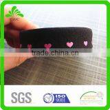 Top Quality Print Heart Pattern Elastic Fold Over,custom Printed Fold Over Elastic, thumbnail-3