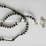 New Design Resin Necklace Cross Pendant Necklace Christian Rosary Bead thumbnail-1