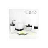 Transparent Outside Abrasion Resistance Polyresin Bathroom Set WBP0223B thumbnail-1
