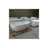 custom acrylic solid surface freestanding bathtub