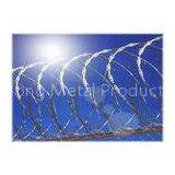 Hot Dip Galvanized Barbed Wire Single Coiled Razor Wire Mesh Fence 900mm Diameter