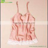 Lady Silk Women Sleeveless Lace Out Vest Casual Party Slim Peplum Sleeveless Tank Tops GVGX0004 thumbnail-4