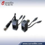 CCTV rj45 cable Video balun transceiver with video audio and power input