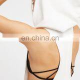 Women Sporty V-neckline Racerback Design Ribbed Cuffs Perfect Fit All Cotton Hooded Romper thumbnail-6