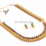 Gold Plated Laxmi Coin Jewellery-Indian Traditional Jewellery Set -Long Rani Haar Harem Necklace thumbnail-3