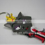 Wolnie Custom Double Sided Logo Soft Pvc 3D Keychains/rubber Keyrings