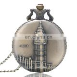New Promotional London Big Ben Quartz Necklace Pocket Watch