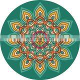 Amazon Top Sales Round Suede Yoga Mat With Natural Rubber thumbnail-1