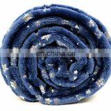 Flannel Fleece Throw Blanket Golden Star Decorative Lightweight Soft and Warm Bronzing Blanket thumbnail-4