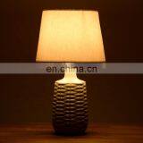 New Design of Rattan Pattern Ceramic Desk Lamp for Indoor Room thumbnail-3