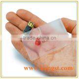 Transparent Credit Card Usb Flash Drive/usb Sticker Logo Printable