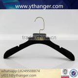 CY-626 Grey Suit Velvet Hanger on Shoulder Flocking Velvet Hanger for Wholesale Clothes thumbnail-4