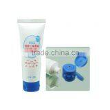 25mm Soft Touch Plastic PE Cosmetic Tube,white Tube Sample Packaging Plastic Tube Flip Top Cap thumbnail-1