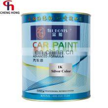 Basecoat metallic acrylic lacquer 1K auto painting silver mixing color chart system car paint