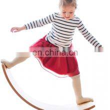 Balance Training One Piece Yoga Balance Board Custom Wood Kids Wooden Balance Board