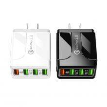 Universal 4 USB Travel Charger Adapter Wall Portable EU Plug Mobile Phone Smart Charger for IPhone XS Max X 8 for IPad Tablet thumbnail-1