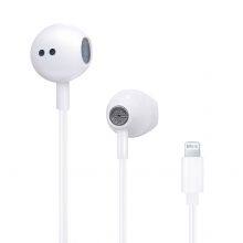 High level 2019 headphone metal mfi lighting earphone stereo wired headset with microphone for iphone