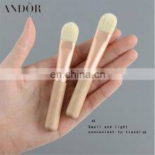 Mask Brushes Long Wooden Handle Facial Mask Brush SmallWooden Handle Soft Mask Brush Customized Logo thumbnail-4