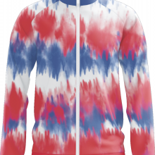 Hot Good-looking Full Sublimated Jacket With Red, Blue and White Colors thumbnail-1
