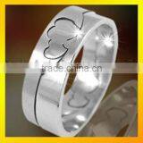 Cheap Simple Double Heart Finger Ring for Couple thumbnail-1