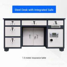 Steel Desk With Safe Compartment | Document & Cash Security | Logistics Center Office - Direct Supplier thumbnail-2