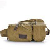 Young's multi-function canvas waist bag/waist pack/leisure bag/casual bag/fanny bag/chest bag