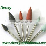 Denxy Star Most popular dental Silicon rubber polishing bur /dental polishing burs