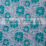 2015 China supplier 20% polyester 80% cotton mesh lace fabric