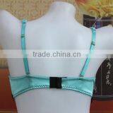 Blue Satin Mature Bra,sexy Lace Full Cup Lady Bra thumbnail-4