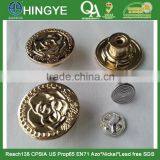 Ligh Gold High Gloss Zinc Alloy Removeable Jeans Tack Button -- JB1412009