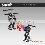 EU Hot Sale rc Combat Helicopter Robot With Gyro Speed Adjusted Best Birthday Gift