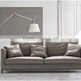 Modern Elegant Leather Sofa Set in Black New Design 2016 thumbnail-1