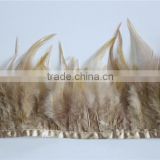 Wholesale Plume Feather Fringe Cheap Natural Rooster Feather Trims