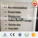 Hotel Outdoor Decoration Standing Two-side Ground Lighting Pylon Signs thumbnail-3