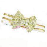 SALE Baby Girl Hair Bow Headband - Baby Headwrap - Baby Tie Hair Bow Head Wrap - Turban Headband - Fabric Baby Headband