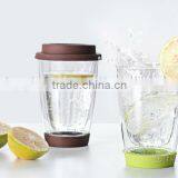 Beer Bottle Shape Glass Cup,Double Wall Glass Cup thumbnail-1