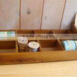 Antique 8 Grids Mini Wooden Box for Accessories