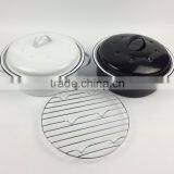 Enamel Coated Steel Pot,Enamel Roast Chicken Pan ,Enamel Oval Roaster , Self Basting Oval Roaster,Roast Chicken Machine, thumbnail-6