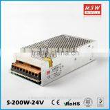 S-200-5 Single Output Smps 24vdc 200w Power Supply for Led Display