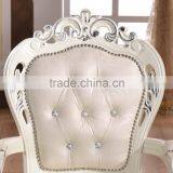 Upscale Leather Solid Wood Armchair thumbnail-4