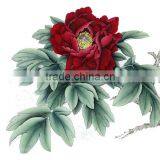 Hotel wall art flowers blossom painting handmade peony painting 42x72cm